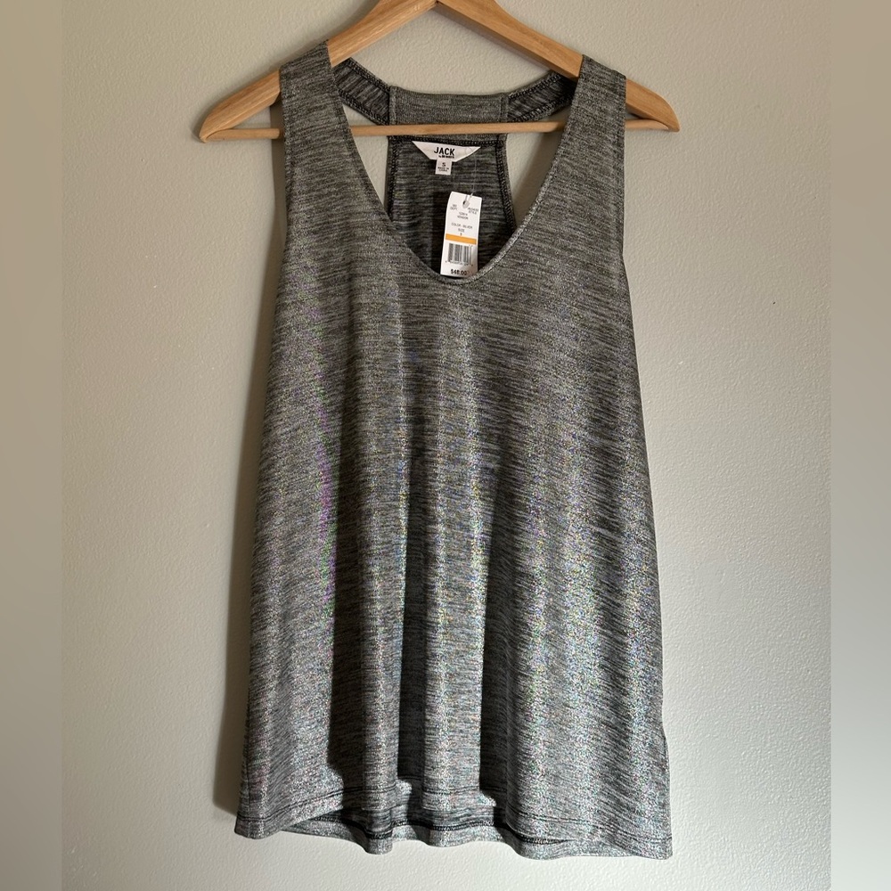 NWT Jack by BB Dakota Silver Tank Small